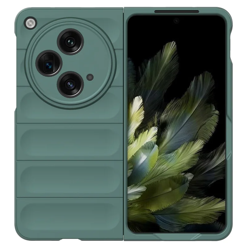 For Oppo Find N3 5G PC Phone Cover Rugged Shockproof Case - Green