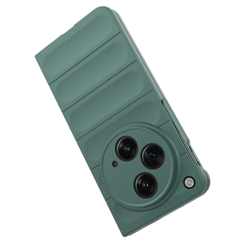 For Oppo Find N3 5G PC Phone Cover Rugged Shockproof Case - Green