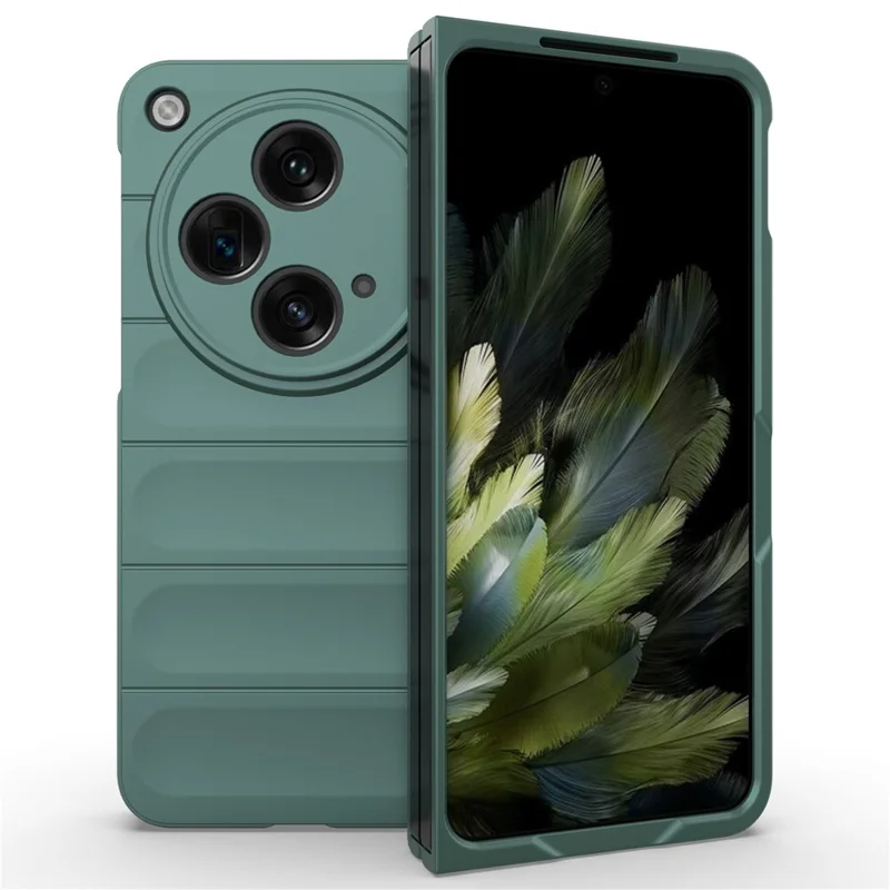 For Oppo Find N3 5G PC Phone Cover Rugged Shockproof Case - Green