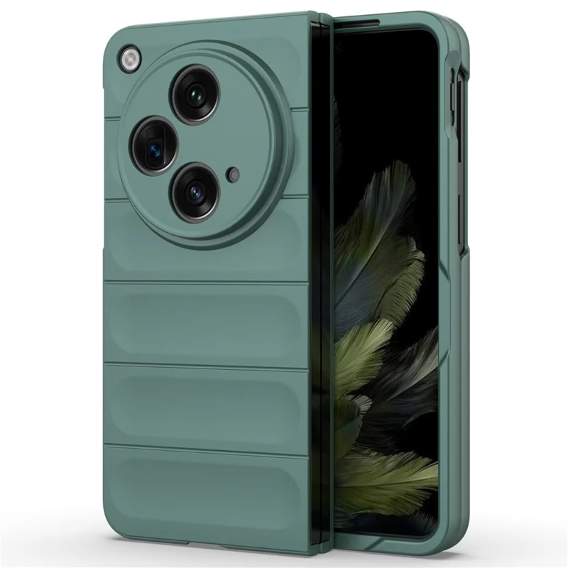 For Oppo Find N3 5G PC Phone Cover Rugged Shockproof Case - Green