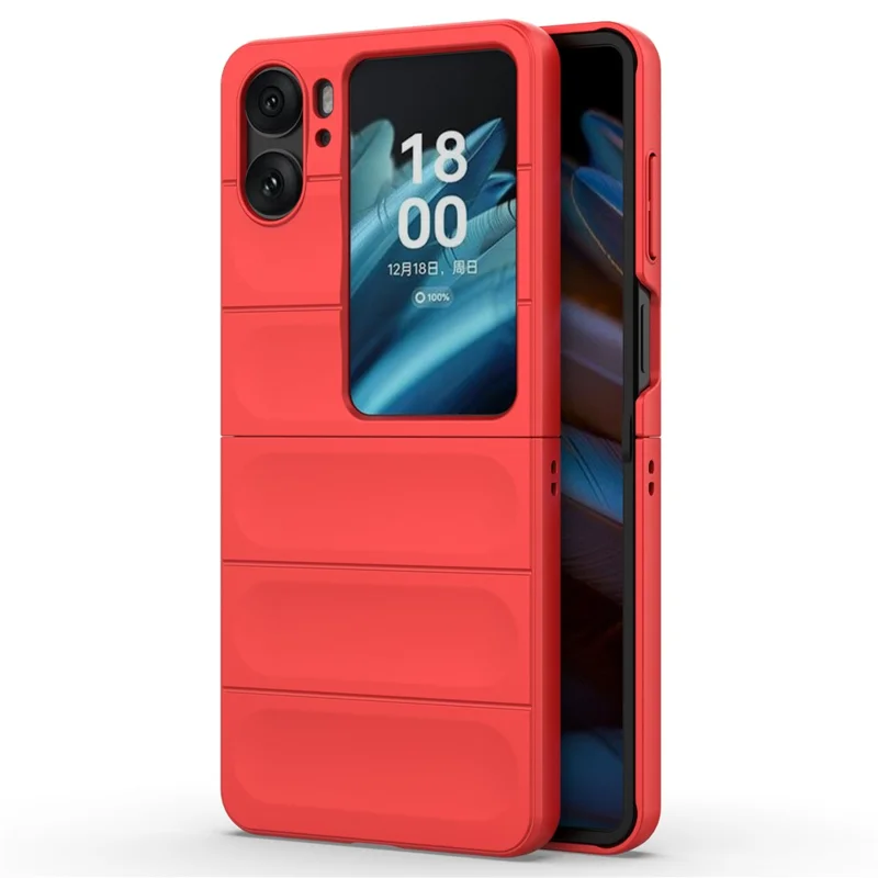 Für Oppo Find N2 Flip 5G Handyhülle PC Anti-Kratzer Cover - Rot