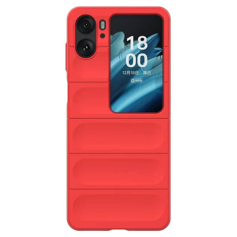 Für Oppo Find N2 Flip 5G Handyhülle PC Anti-Kratzer Cover - Rot