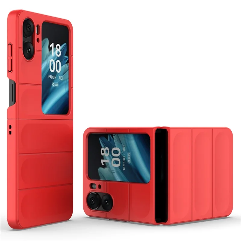 Für Oppo Find N2 Flip 5G Handyhülle PC Anti-Kratzer Cover - Rot