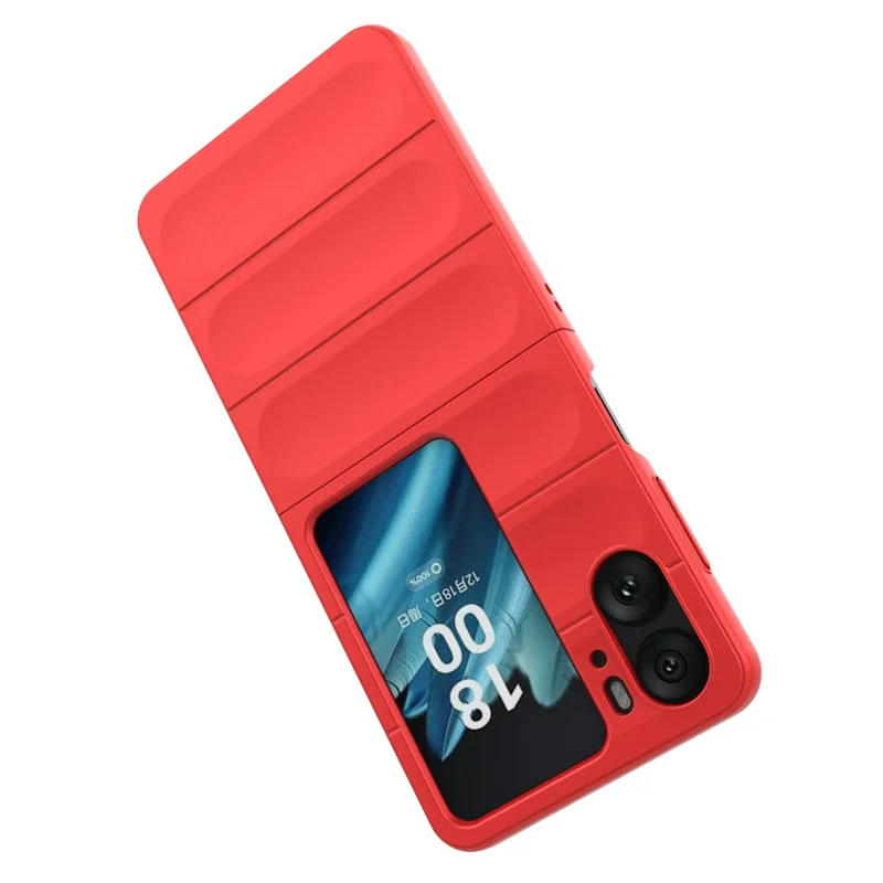 Für Oppo Find N2 Flip 5G Handyhülle PC Anti-Kratzer Cover - Rot