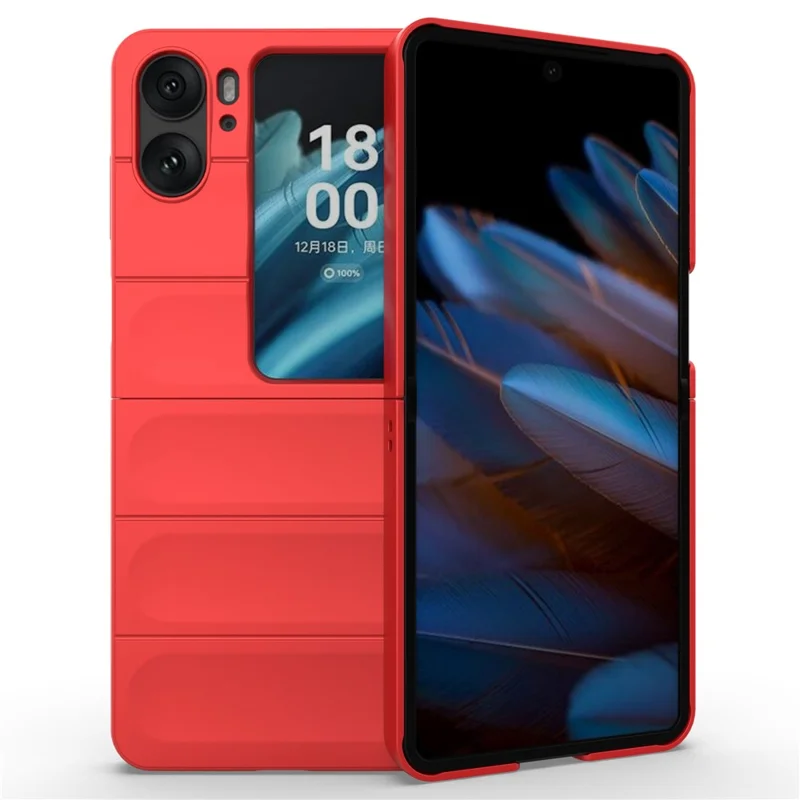 Für Oppo Find N2 Flip 5G Handyhülle PC Anti-Kratzer Cover - Rot