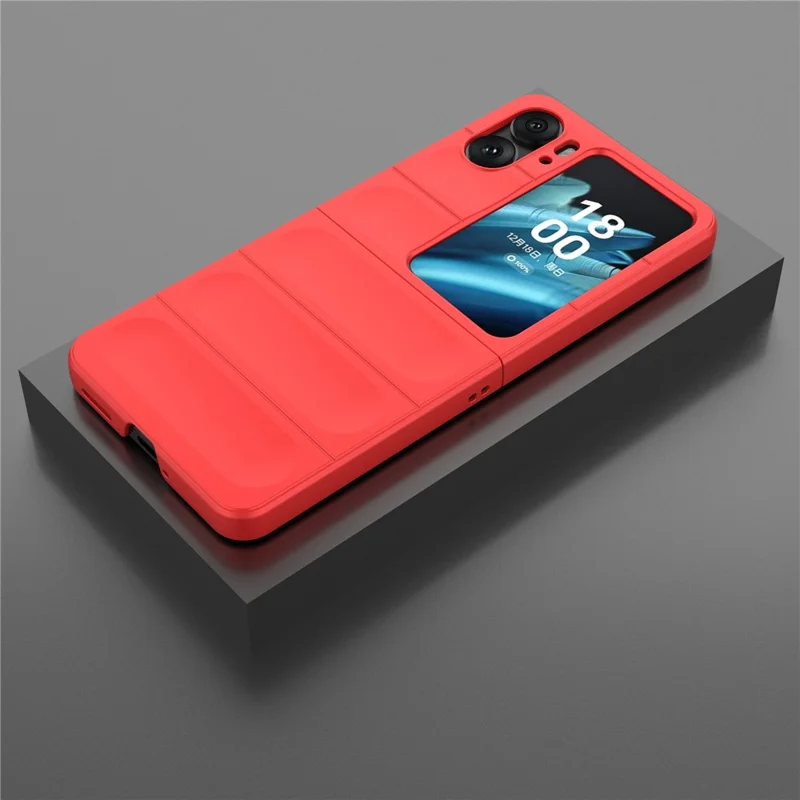Für Oppo Find N2 Flip 5G Handyhülle PC Anti-Kratzer Cover - Rot