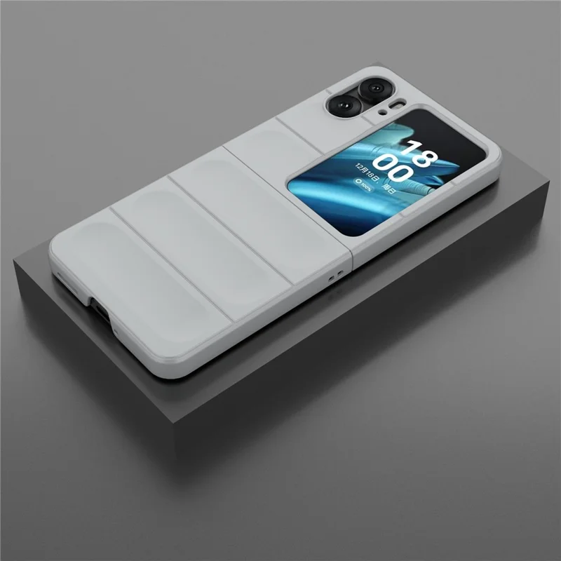 For Oppo Find N2 Flip 5G Phone Case Hard PC Anti-Scratch Cover - Light Grey