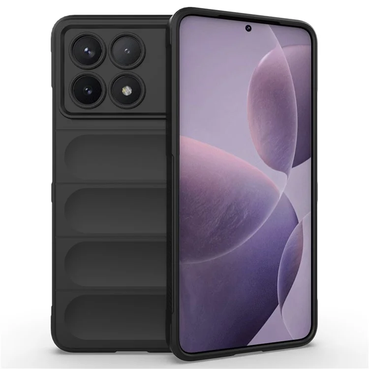 Für Xiaomi Poco F6 Pro 5G / Redmi K70 5G / K70 Pro 5G Case TPU Robustes Handyhülle - Schwarz
