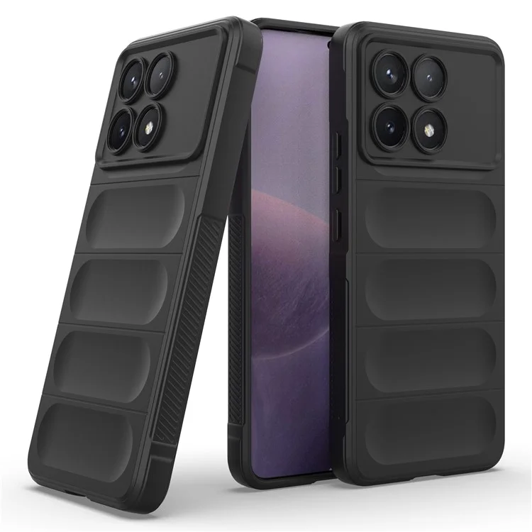 Für Xiaomi Poco F6 Pro 5G / Redmi K70 5G / K70 Pro 5G Case TPU Robustes Handyhülle - Schwarz