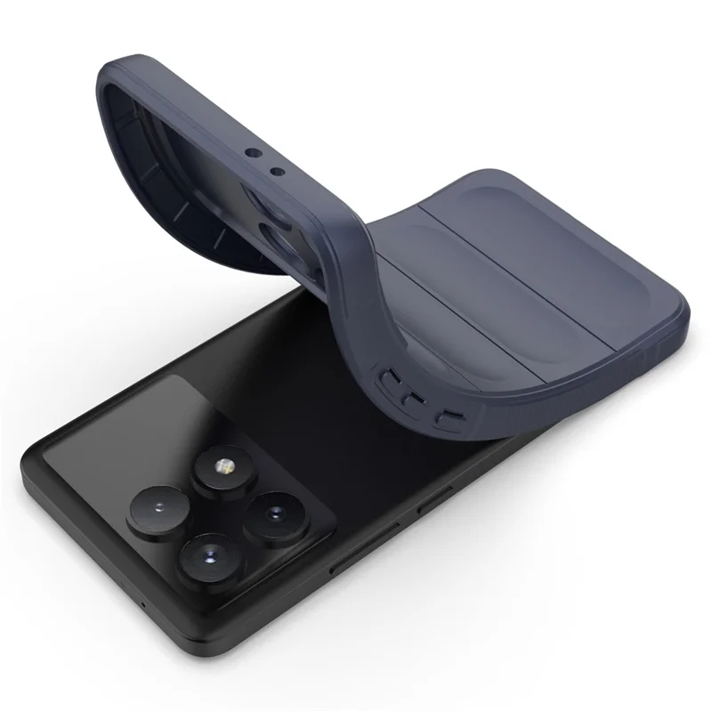 For Xiaomi Poco F6 Pro 5G / Redmi K70 5G / K70 Pro 5G Case TPU Rugged Phone Cover - Dark Blue