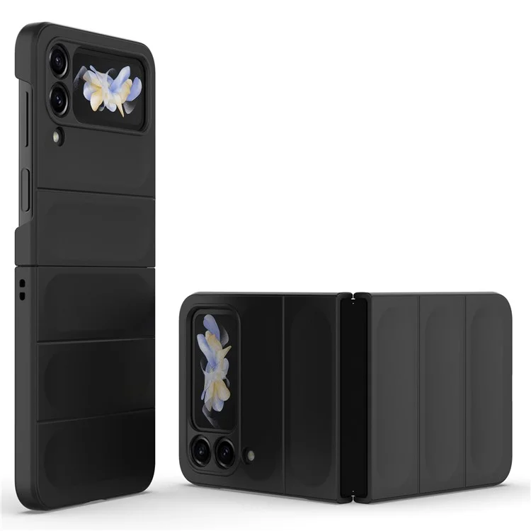 Per Samsung Galaxy Z Flip4 5G Custodia per telefono Custodia rigida in PC Protezione antiurto sul retro - Nero