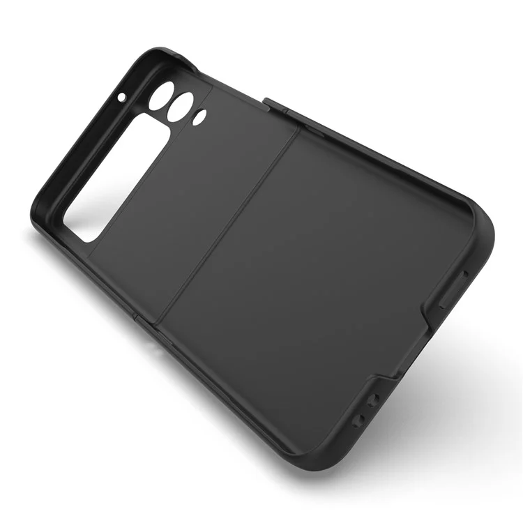 Per Samsung Galaxy Z Flip4 5G Custodia per telefono Custodia rigida in PC Protezione antiurto sul retro - Nero