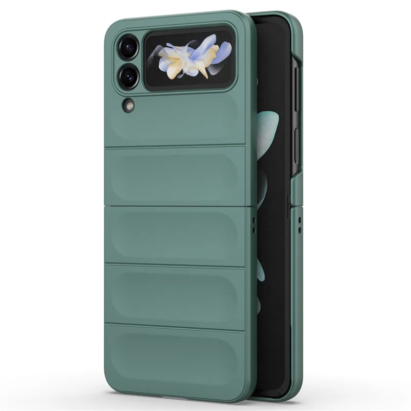 Para Samsung Galaxy Z Flip4 5G Capa de Telefone Caso Rígido PC Proteção contra Quedas Capa Traseira - Verde