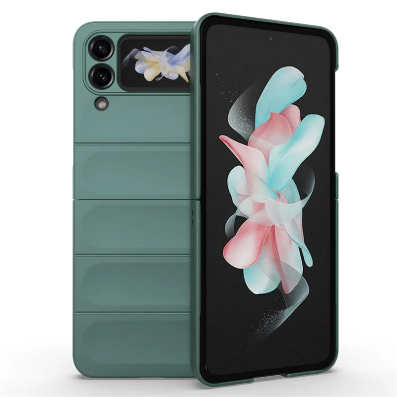 Para Samsung Galaxy Z Flip4 5G Capa de Telefone Caso Rígido PC Proteção contra Quedas Capa Traseira - Verde