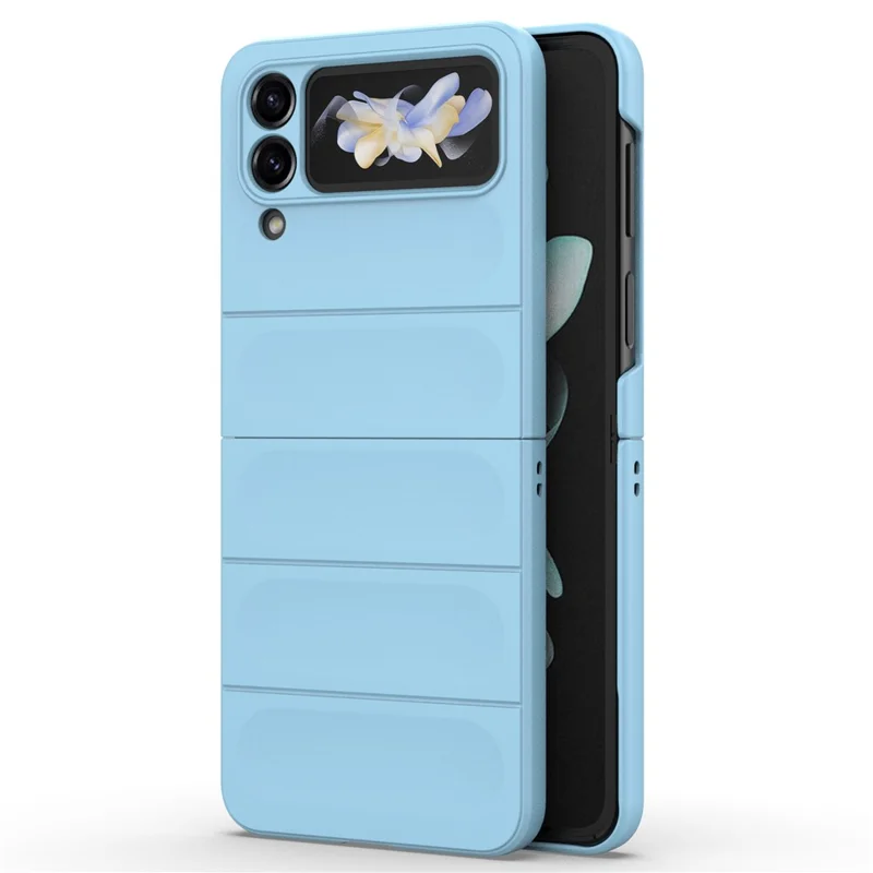 For Samsung Galaxy Z Flip4 5G Phone Case Hard PC Drop Protection Back Cover - Baby Blue