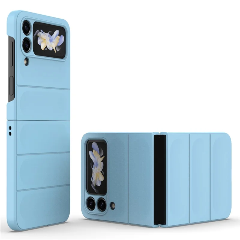 For Samsung Galaxy Z Flip4 5G Phone Case Hard PC Drop Protection Back Cover - Baby Blue
