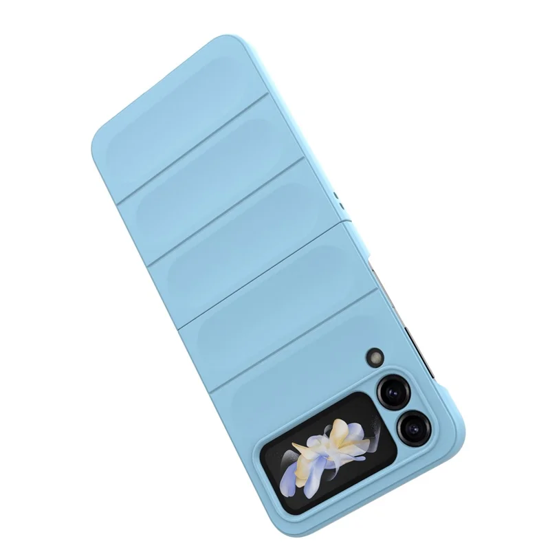 For Samsung Galaxy Z Flip4 5G Phone Case Hard PC Drop Protection Back Cover - Baby Blue