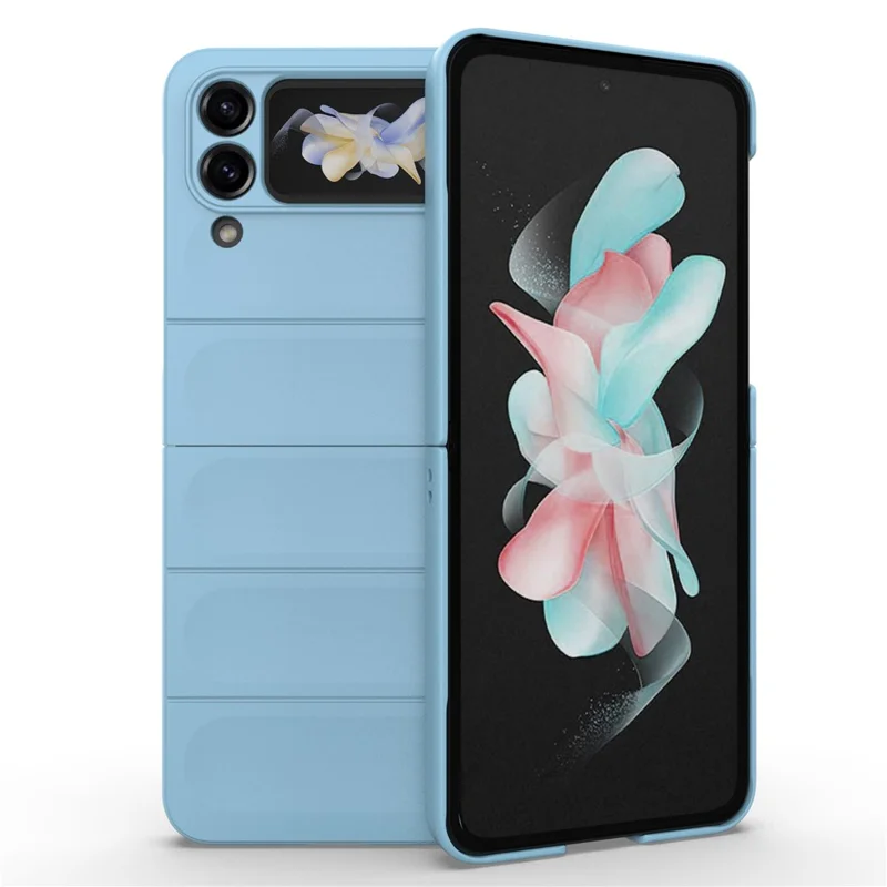 For Samsung Galaxy Z Flip4 5G Phone Case Hard PC Drop Protection Back Cover - Baby Blue