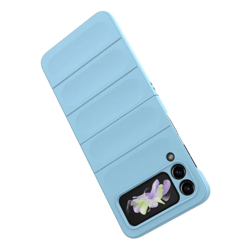Чехол для телефона Samsung Galaxy Z Flip3 5G из жесткого пластика, обеспечивающий прочную защиту - Нежно-голубой