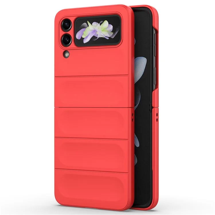 Coque pour téléphone Samsung Galaxy Z Flip3 5G, protection rigide en PC - Rouge