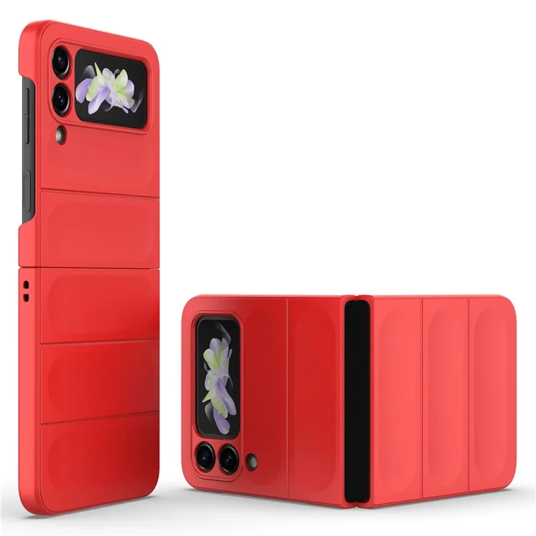Coque pour téléphone Samsung Galaxy Z Flip3 5G, protection rigide en PC - Rouge