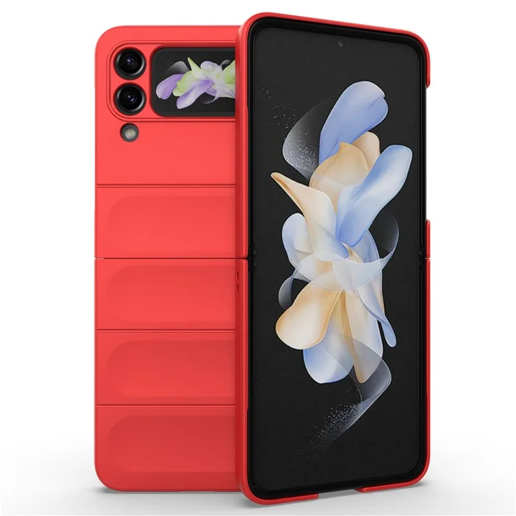 Coque pour téléphone Samsung Galaxy Z Flip3 5G, protection rigide en PC - Rouge