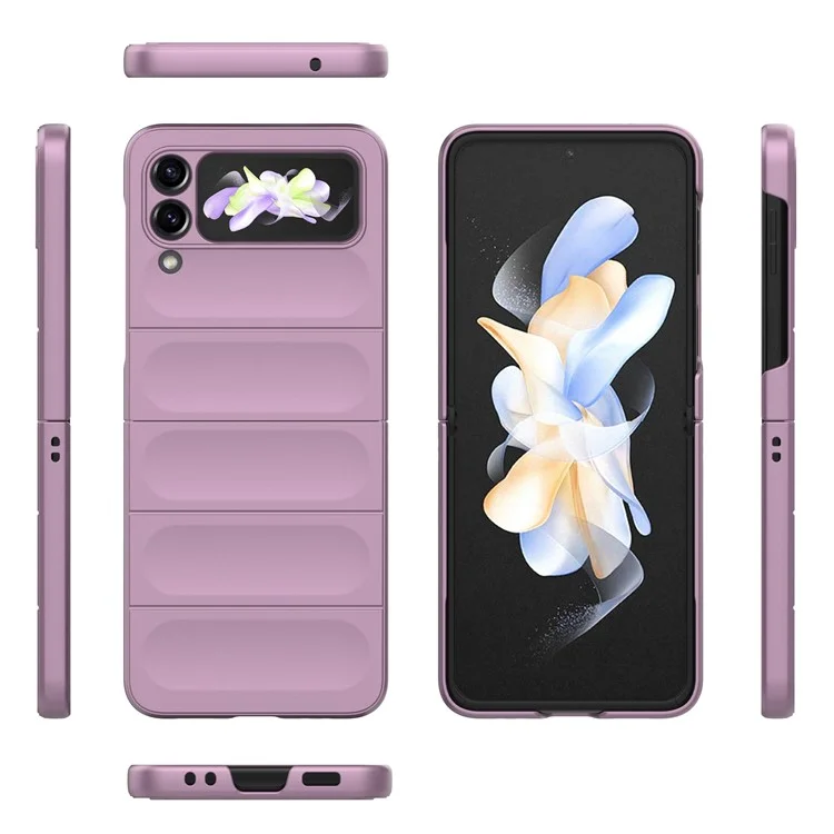 Für Samsung Galaxy Z Flip3 5G Handyhülle Harte PC Stoßfeste Schutzhülle - Helllila