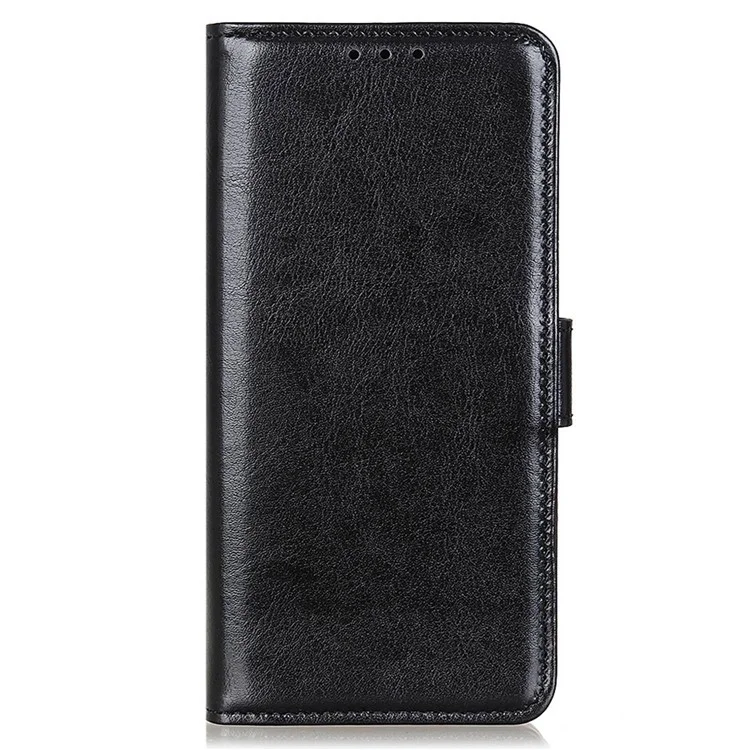 Para OnePlus 12 5G Flip Leather Phone Cover Crazy Horse Pattern Design - Preto