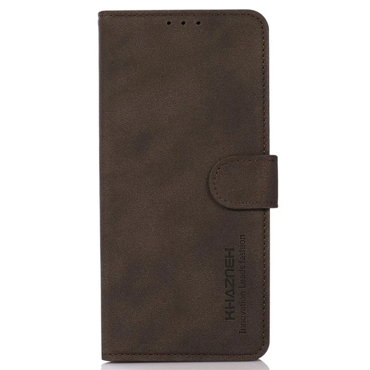 KHAZNEH For OnePlus 12 5G Wallet Phone Case Leather Protective Sleeve - Brown