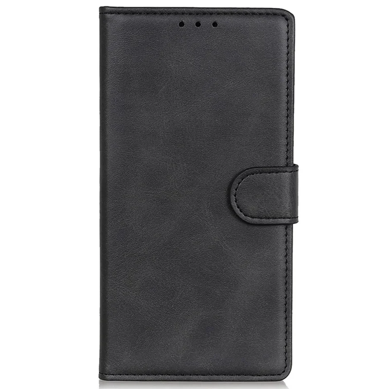 For OnePlus 12 5G Chic Leather Case Cowhide Texture Wallet Stand Cover - Black