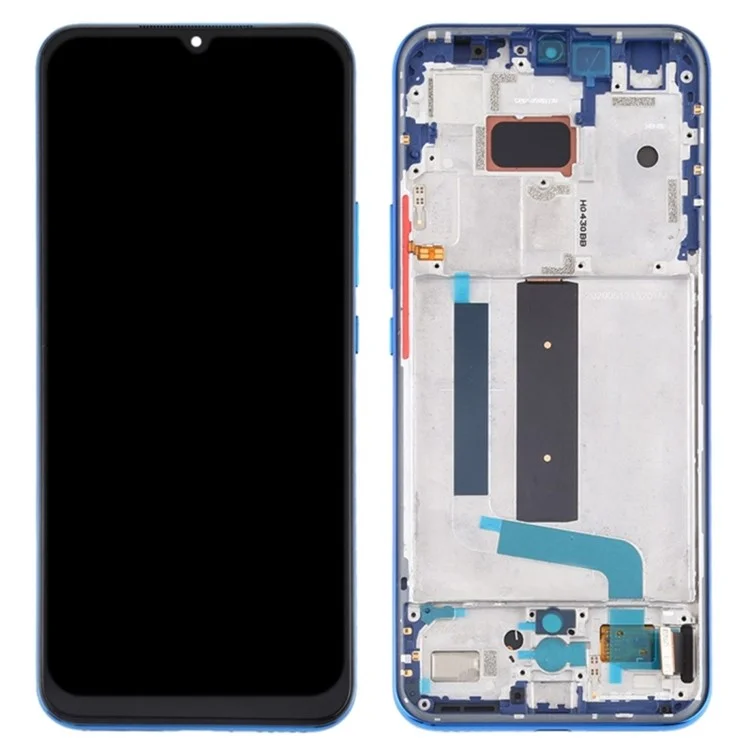 Для Xiaomi Mi 10 Lite 5G Grade C LCD-экран и сборка дигитайзера + заменяемая часть рамки (технология TFT) (без логотипа) - синий