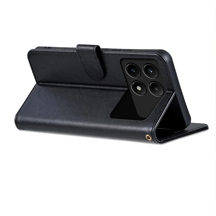 AZNS Para Xiaomi Redmi K70E 5G / Poco X6 Pro 5G Funda de Piel de Oveja Texturizada - Negro