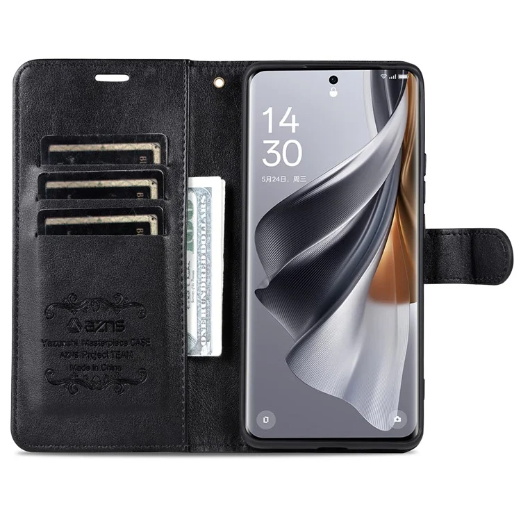 AZNS Para Xiaomi Redmi K70E 5G / Poco X6 Pro 5G Funda de Piel de Oveja Texturizada - Negro