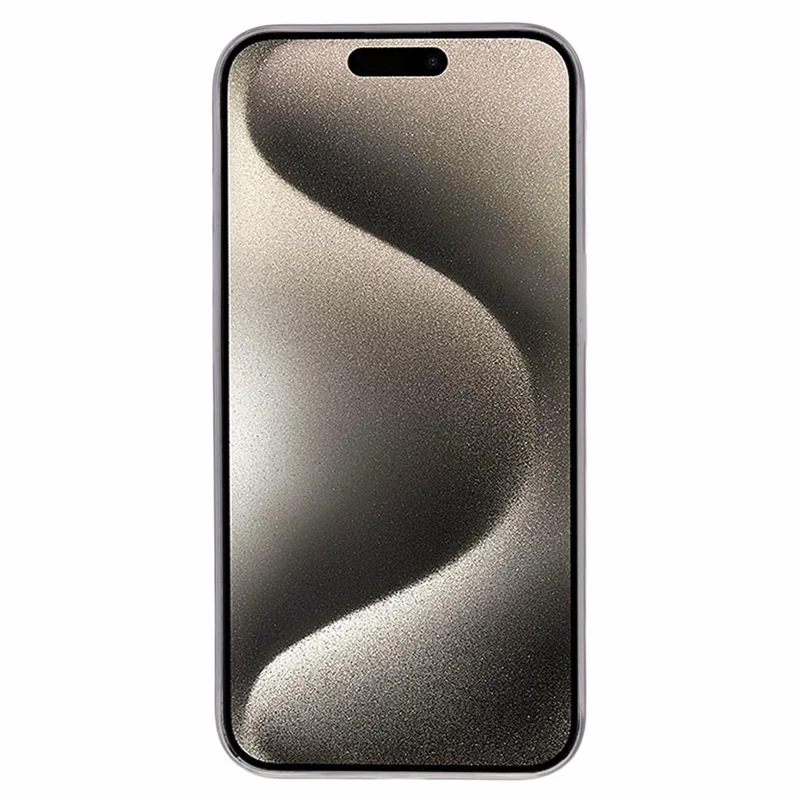 For iPhone 15 Ultra-Thin Case Hard PC Anti-Scratch Protective Phone Cover - Grey