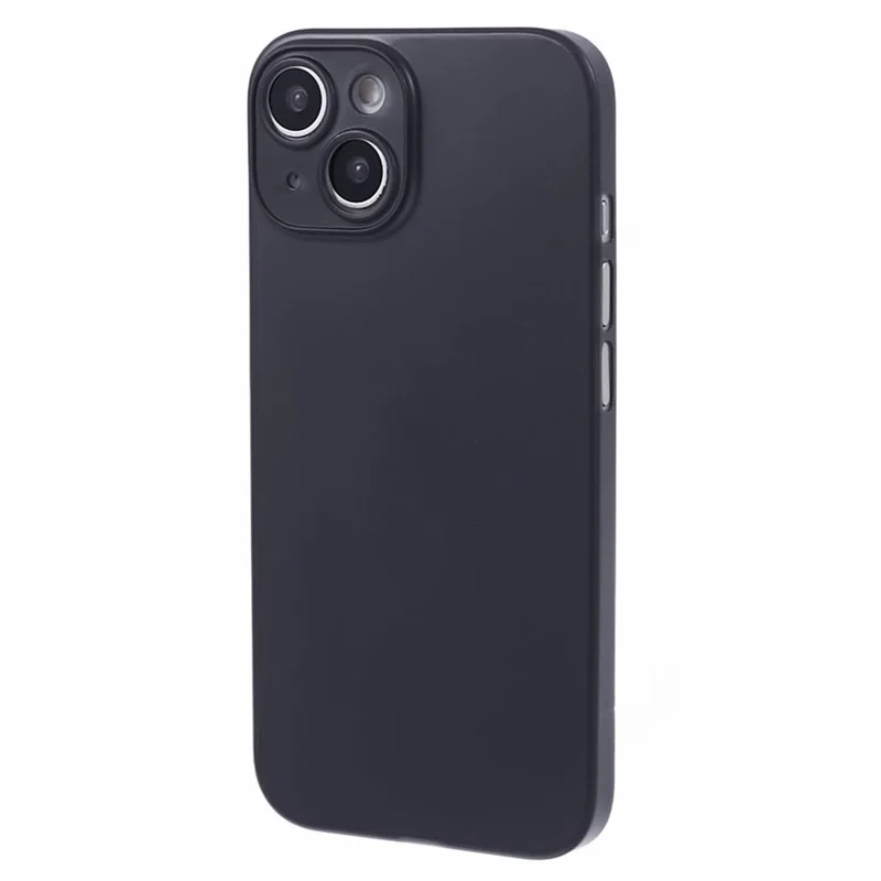 For iPhone 13 Phone Case Hard PC Ultra-Thin Anti-Scratch Cover - Black