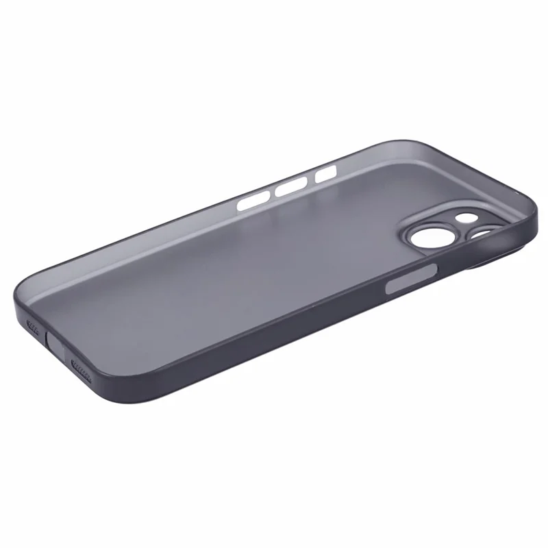 For iPhone 13 Phone Case Hard PC Ultra-Thin Anti-Scratch Cover - Black