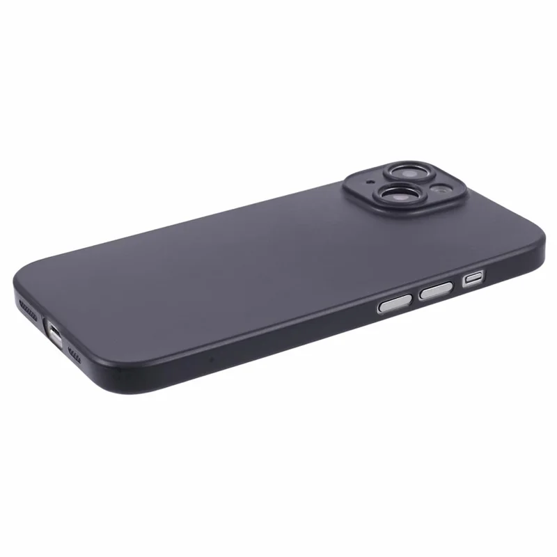 For iPhone 13 Phone Case Hard PC Ultra-Thin Anti-Scratch Cover - Black