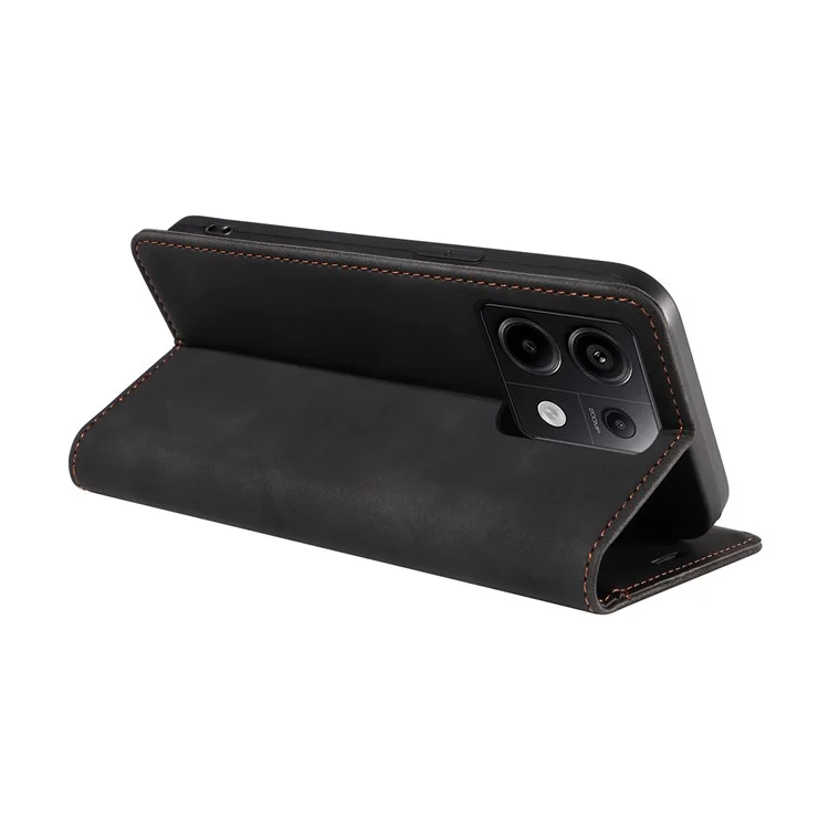 BETOPNICE 003 pour Xiaomi Redmi Note 13 Pro 5G Étui RFID Blocking Leather Cover avec porte-cartes - Noir