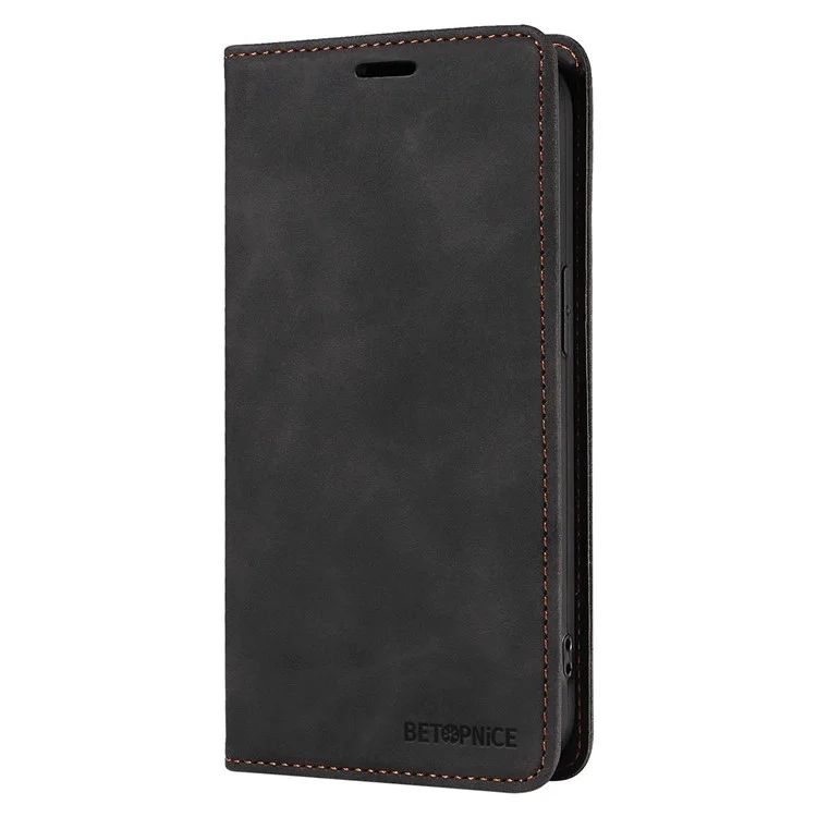 BETOPNICE 003 pour Xiaomi Redmi Note 13 Pro 5G Étui RFID Blocking Leather Cover avec porte-cartes - Noir