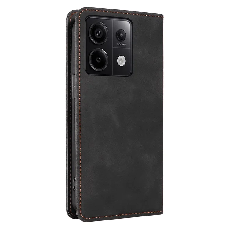 BETOPNICE 003 pour Xiaomi Redmi Note 13 Pro 5G Étui RFID Blocking Leather Cover avec porte-cartes - Noir