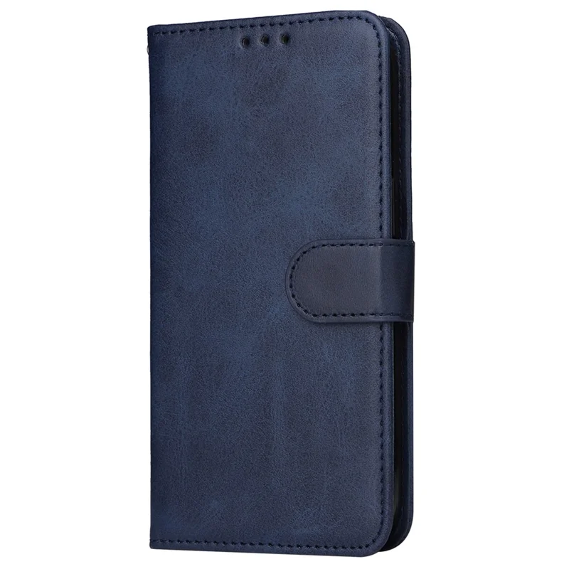 For Xiaomi Redmi Note 13 Pro 5G / Poco X6 5G Case with Strap Leather Phone Cover Wallet Stand - Blue
