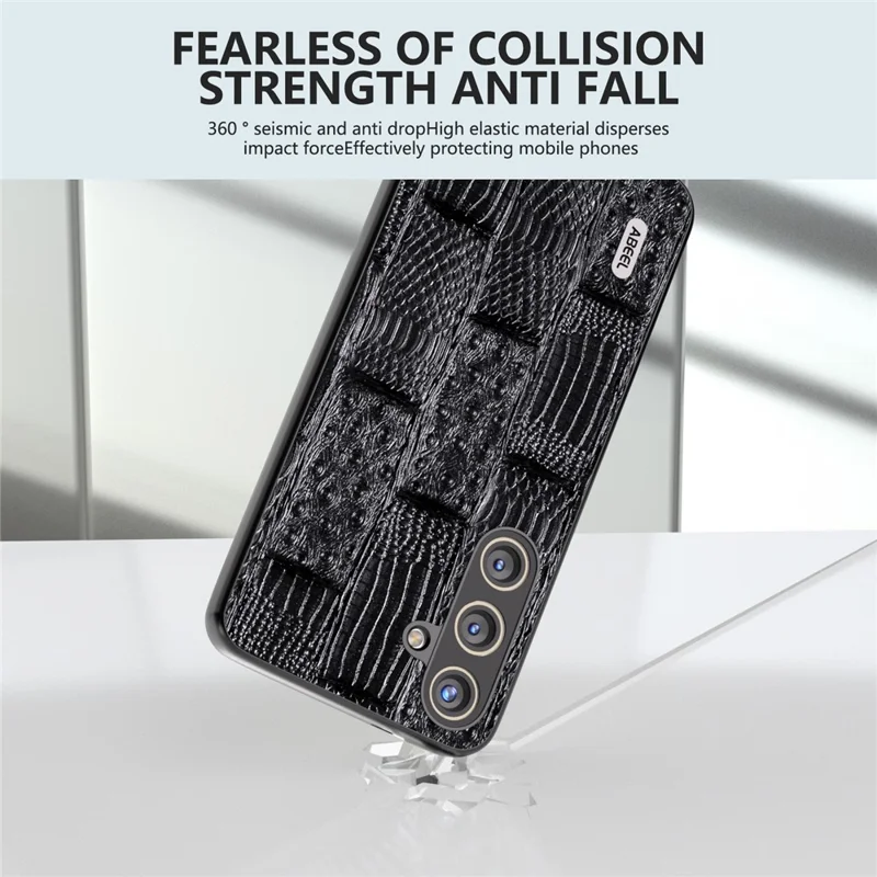 ABEEL For Samsung Galaxy S24+ Case Mahjong Texture Anti-Drop Protective Phone Cover - Black