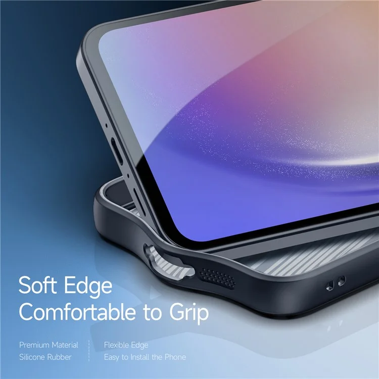 Série Dux Ducis Aimo Pour Samsung Galaxy A55 5G Case Anti-fall pc + Tpu (certification Reach) - Noir