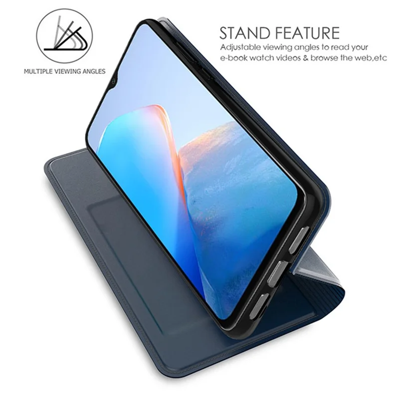 Mobile Phone Case for Infinix GT 10 Pro 5G Card Slot PU Leather Cover - Blue