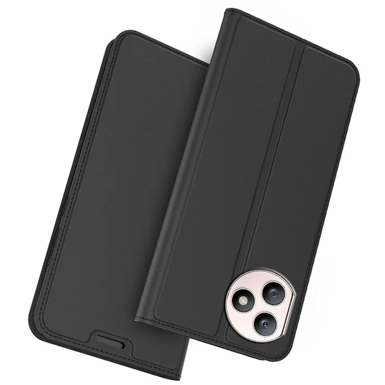 Funda de piel sintética con tarjetero para For Honor X50i+ 5G - Negro