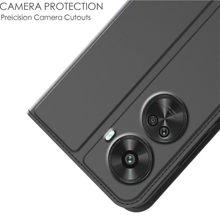 Für Huawei nova 11 SE / nova 12 SE 4G Hülle PU-Leder Kartenfach Ständer Handyhülle - Schwarz