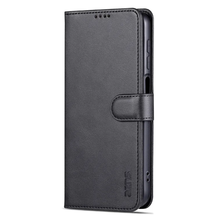 AZNS para Samsung Galaxy A35 5G Capa de Telefone de Couro Carteira Flip Phone Cover - Preto