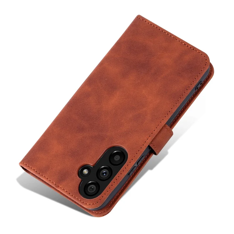 AZNS For Samsung Galaxy A35 5G Leather Phone Case Wallet Flip Phone Cover - Brown