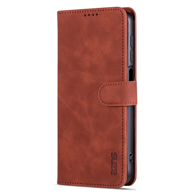 AZNS For Samsung Galaxy A35 5G Leather Phone Case Wallet Flip Phone Cover - Brown