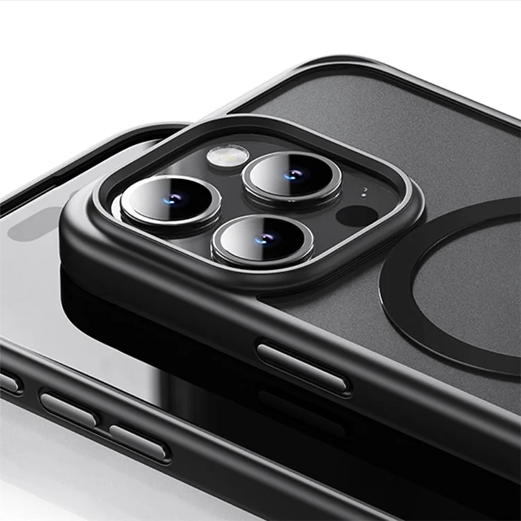 ROCK For iPhone 15 Pro Magnetic Clear Phone Case Compatible with MagSafe - Titanium Grey